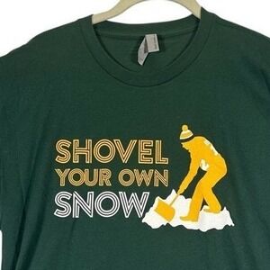 Green Bay Packers Aaron Rodgers "Shovel Your‎ Own Snow" T Shirt Women's Size L